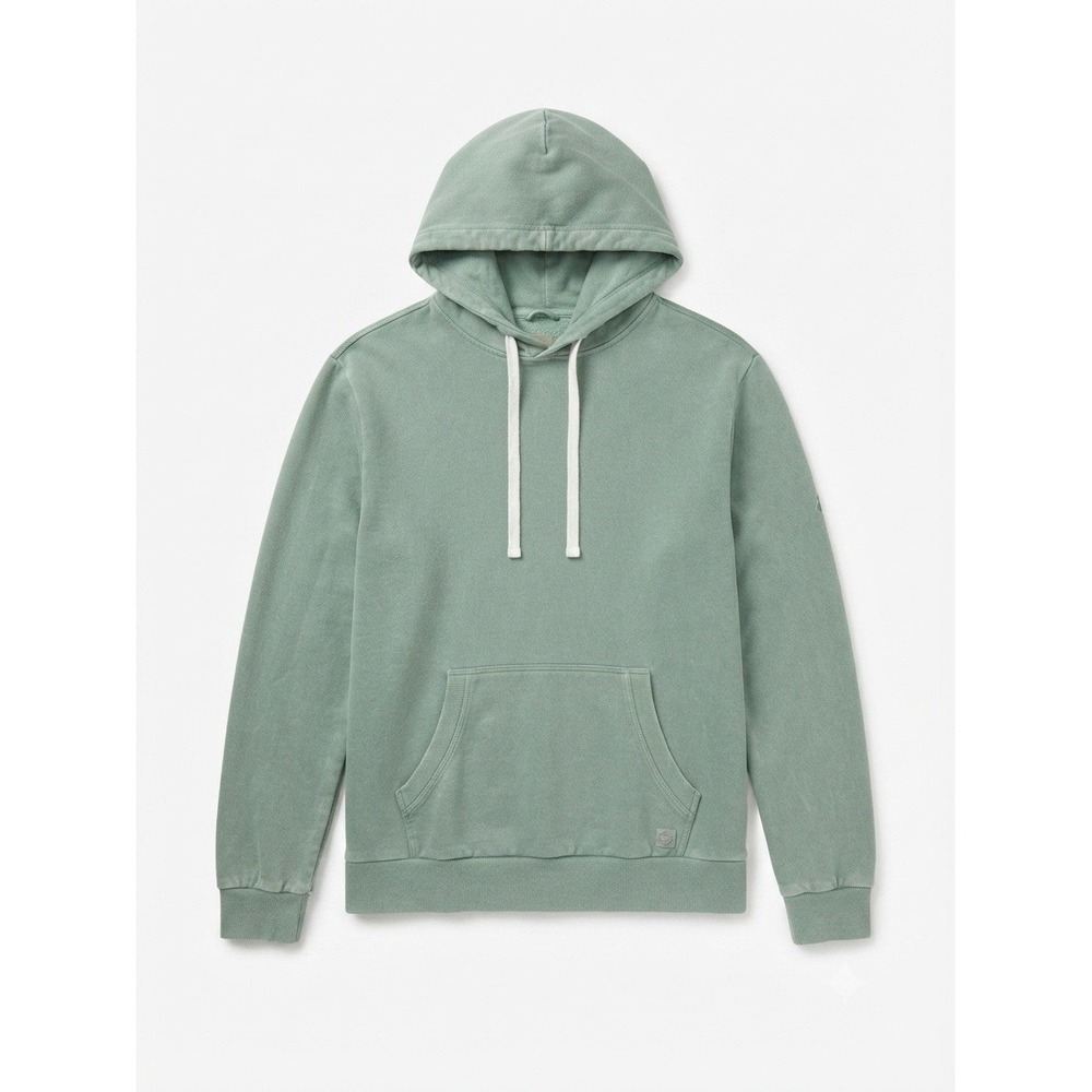 Marine Layer Women's M Hoodie Green Cotton Preppy Logo Winter Warm